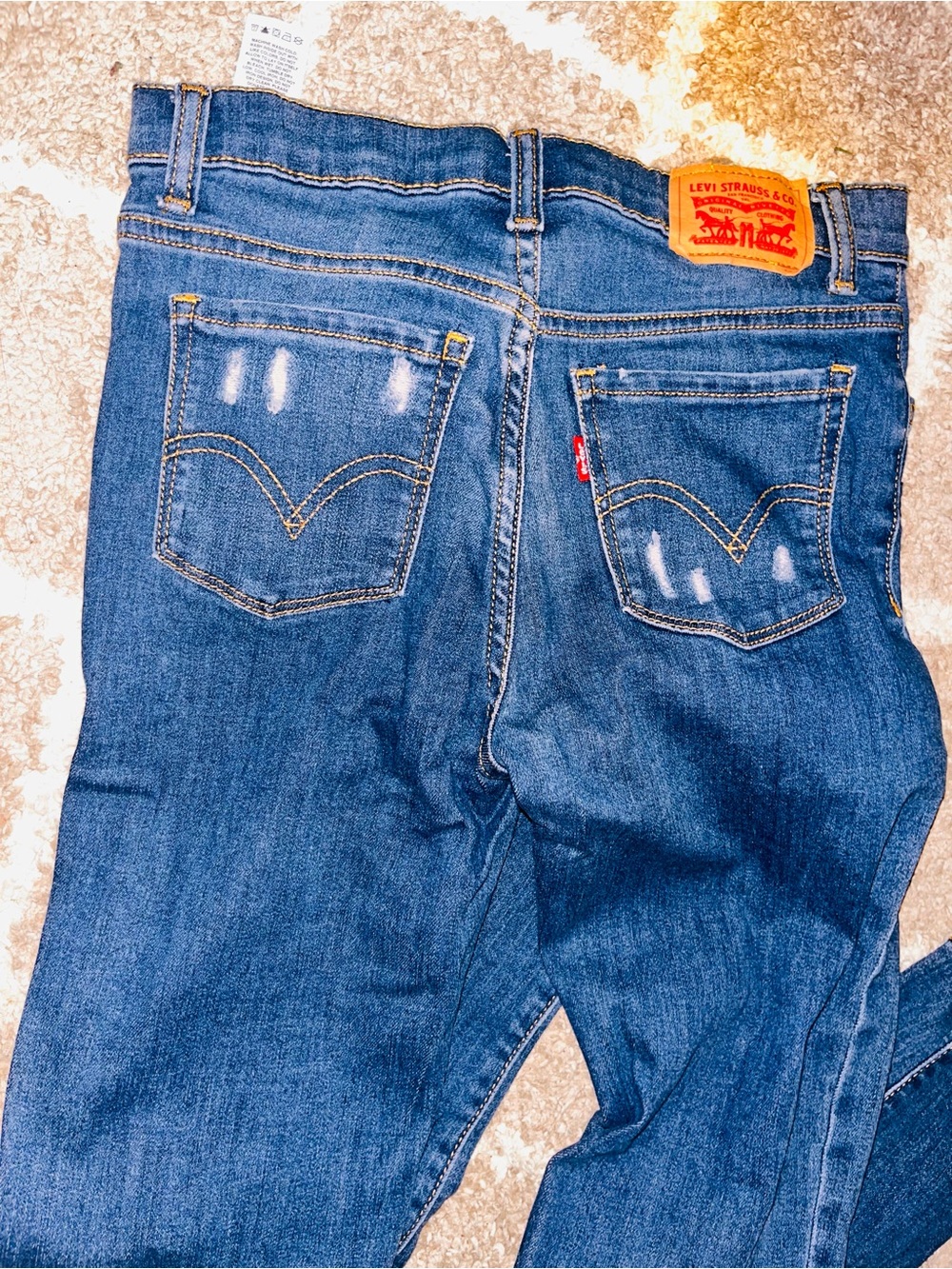 Levi's Kids Blue Straight-Leg Jeans with Red Tab